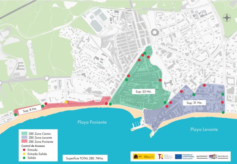 Mapa ZBE - Ayuntamiento de Benidorm