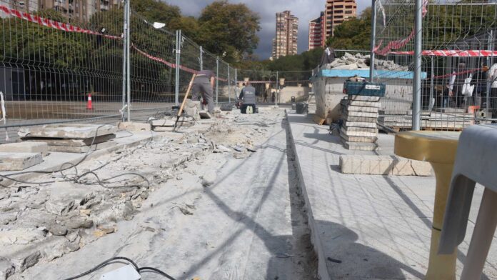 Obras Plaza SSMM los Reyes de España - Ayuntamiento de Benidorm