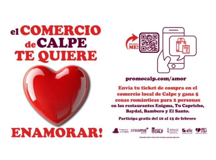 Cartel campaña San Valentín - Ayuntamiento de Calpe