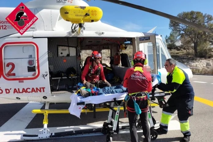Rescatado un hombre en l'Alfàs tras lesionarse el tobillo en el Alt del Gobernador
