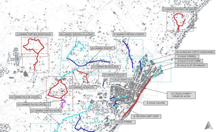 Comienza el plan de asfaltado en Altea: más de 80.000 m² de viales renovados