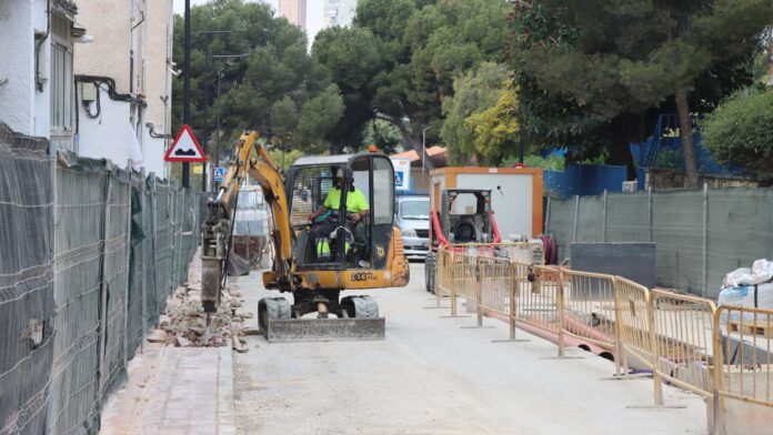 Obras Capitán Cortés - Ayuntamiento de Benidorm