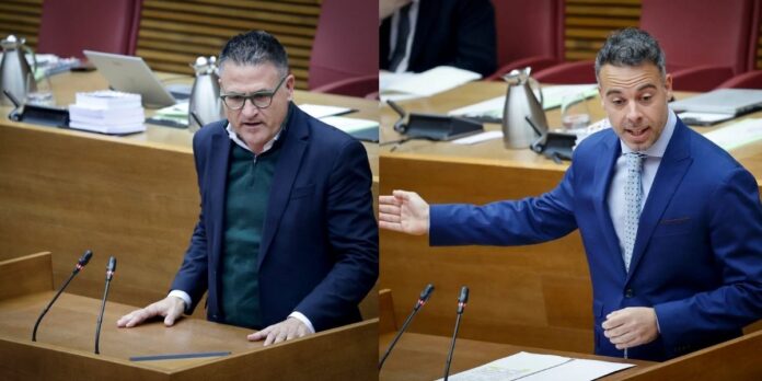 Diputado del PP en Les Corts, José Ramón González de Zárate y diputado del PSPV en Les Corts, Mario Villar