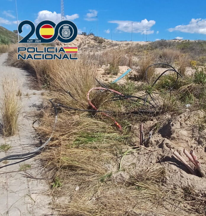 Robo cableado polígono industrial Benidorm - CNP