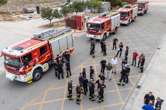 Solidaridad en acción: Bomberos de la Diputación de Alicante se suman a la emergencia en Castilla y León