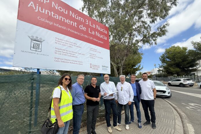 Arrancan las obras del colegio de La Nucía con aulas para todos los niveles de Infantil y Primaria