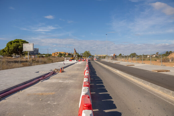 Última fase de las obras del Camí Vell d’Altea, el nuevo eje de movilidad hacia el Albir