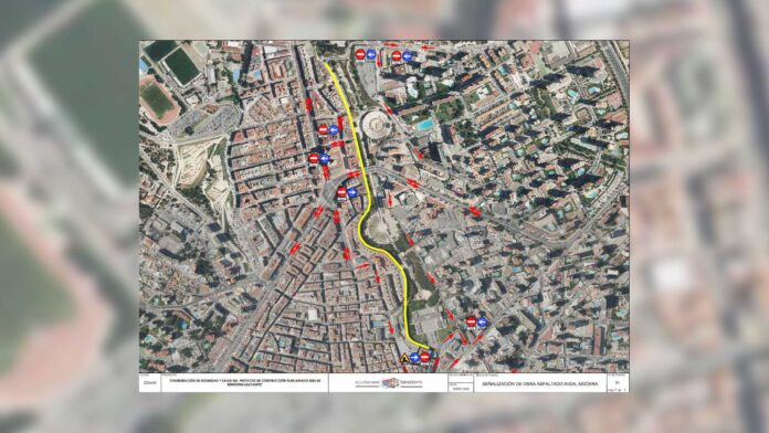 Benidorm renueva el asfalto de la avenida de l’Aigüera y limita el tráfico del 19 al 23 de enero