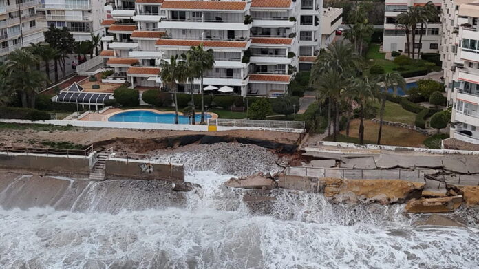 Altea sufre las consecuencias del temporal marítimo de los últimos días/Fuente: Ayuntamiento de Altea