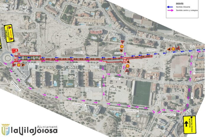 Villajoyosa apuesta por peatones y ciclistas con la remodelación de la calle Cervantes