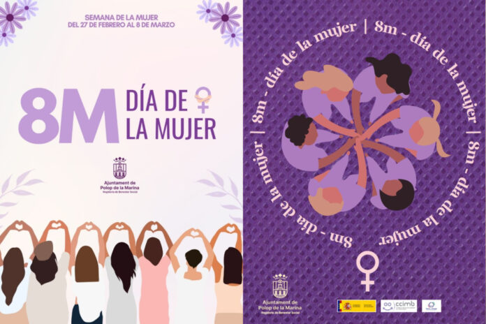 Polop de la Marina celebra el 8-M con un programa gratuito para promover la igualdad