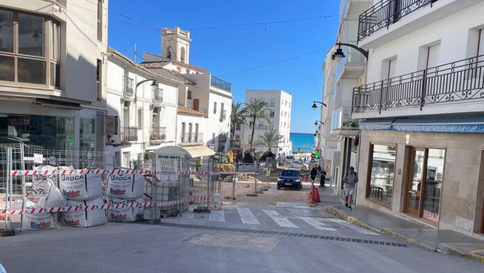 Altea corta al tráfico la calle Filharmònica por las obras del Pont de Montcau/Fuente: Ayuntamiento de Altea