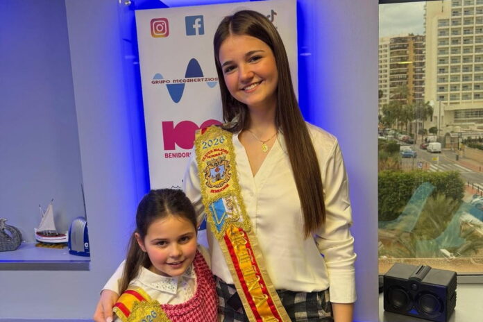 Laura Ivars y Carmen Guillem, la ilusión hecha corona para las Fiestas Mayores Patronales de Benidorm 2026
