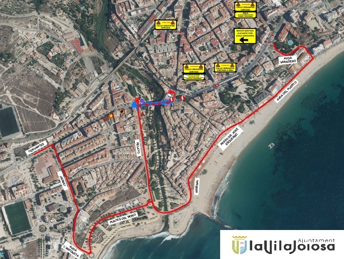Villajoyosa corta un carril del puente sobre el río Amadorio y habilita desvíos desde el 3 de febrero