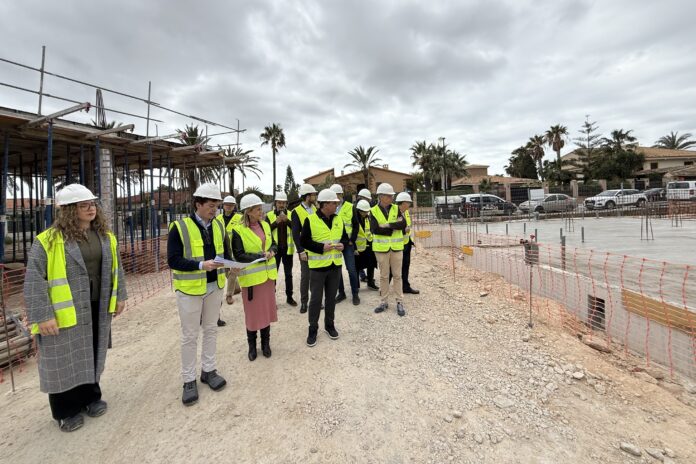 La Consellera de Educación Carmen Ortí visita las obras del Tercer Colegio de La Nucía