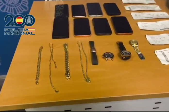 Cinco detenidos por robos de relojes de lujo en varias ciudades, entre ellas Benidorm