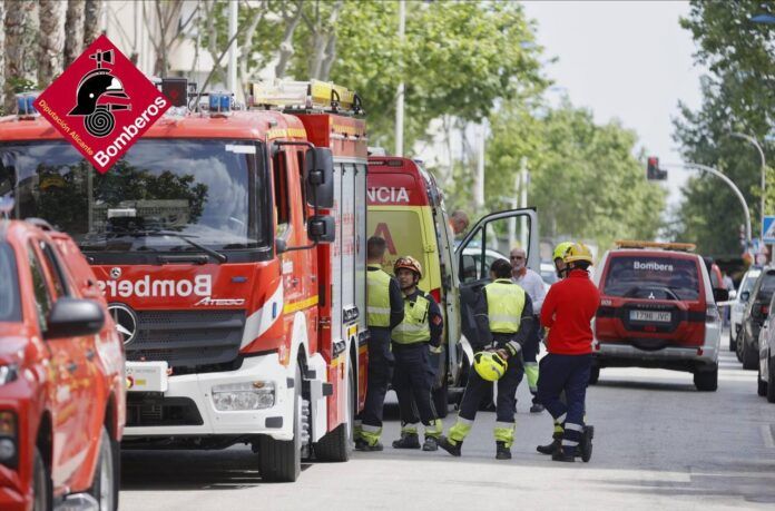 Un fallecido y un herido muy grave tras el desplome de un andamio en una obra de Benidorm/Fuente: Consorcio Provincial de Bomberos