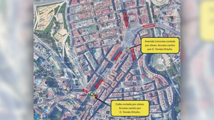 Benidorm cortará el tráfico en la avenida Limones del 25 al 27 de mayo por las obras del aparcamiento subterráneo de Jaime I/Ayuntamiento de Benidorm
