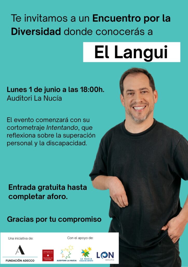 Cartel encuentro con El Langui/Ayuntamiento de La Nucía