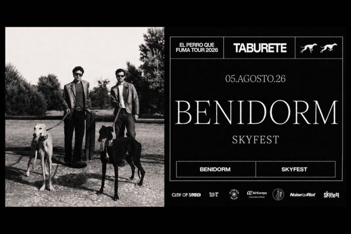 SkyFest presenta el concierto de Taburete en Benidorm dentro de su gira «El Perro que Fuma»
