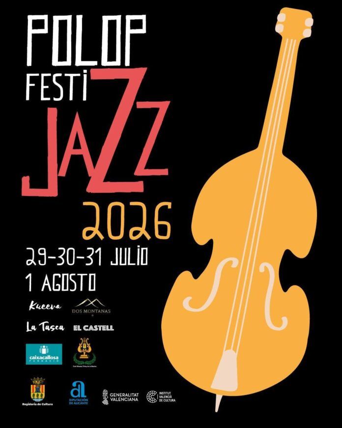 Cartel Polop FestiJazz 20206 /Fuente: Ajuntamiento 2026