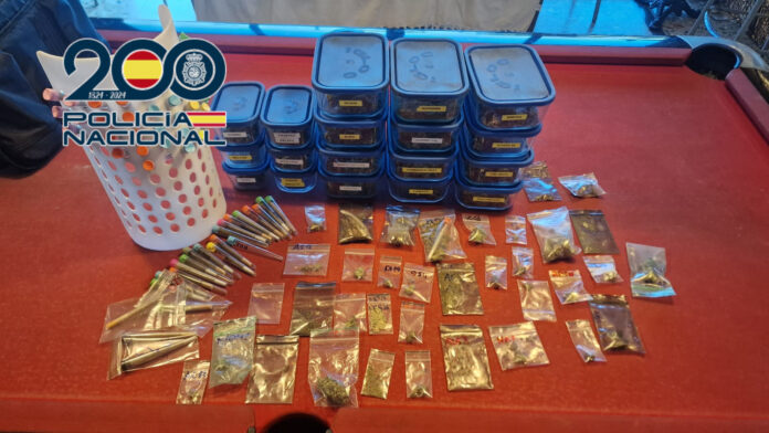 La Policía Nacional interviene más de 5,7 kilos de cannabis en un club cannábico de Altea
