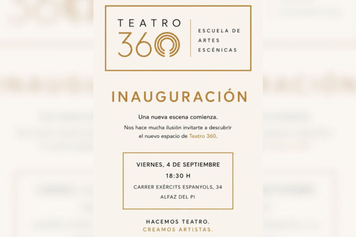 El telón se abre en l’Alfàs: nace Teatro 360, un nuevo espacio para vivir las artes escénicas