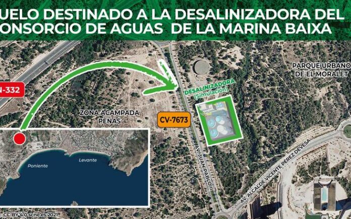Benidorm lleva a Conselleria el cambio urbanístico necesario para implantar la desalinizadora de El Murtal