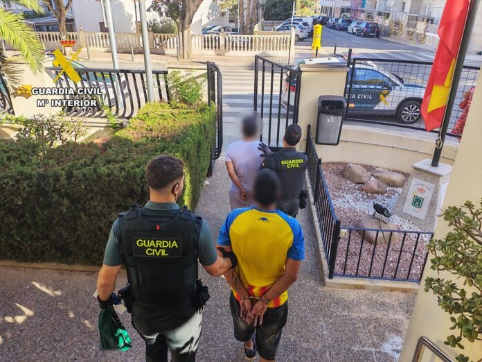 Dos detenidos en Calpe por un robo con violencia en el que resultaron heridas dos personas / Fuente: Guardia Civil